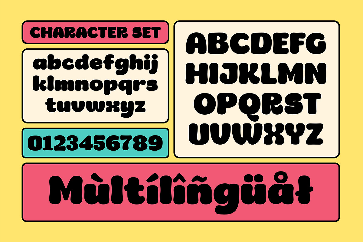 Dinfest Bold - Retro Font, a Sans Serif Font by Graptail (Photo 7 of 8)