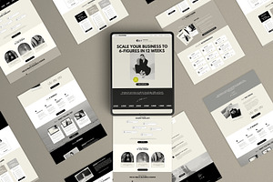 Minimal Landing Page Template Canva