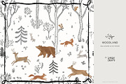 WOODLAND. Wall mural & Patterns, a Wallpaper Graphic by annartdreams (Thumbnail 1 of 11)