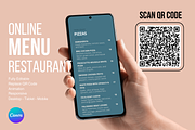 Online Menu Restaurant - Canva, a Wireframe Template by vikes.art (Thumbnail 1 of 3)