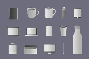 Office Essentials Mockup Set, a Templates & Theme by studiogstock