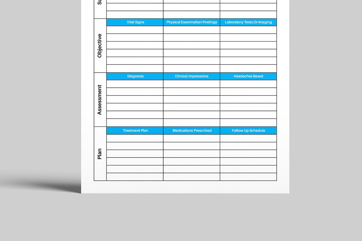 Soap Notes Template, a Stationery Template by MightyDesign (Photo 2 of 8)
