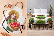 Watercolor Mango collection, a Food Illustration by Ekaterina Glazkova (Thumbnail 6 of 6)