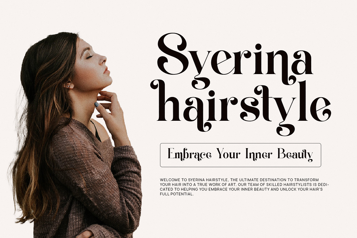 Megifin Beautiful Ligature Serif, a Serif Font by Alfinart (Photo 3 of 10)