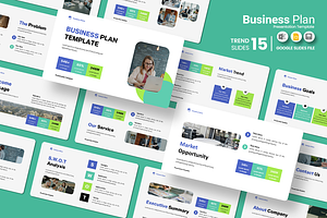 Business Plan Google Slides Template, a Presentation Template by Iqsiart Studio