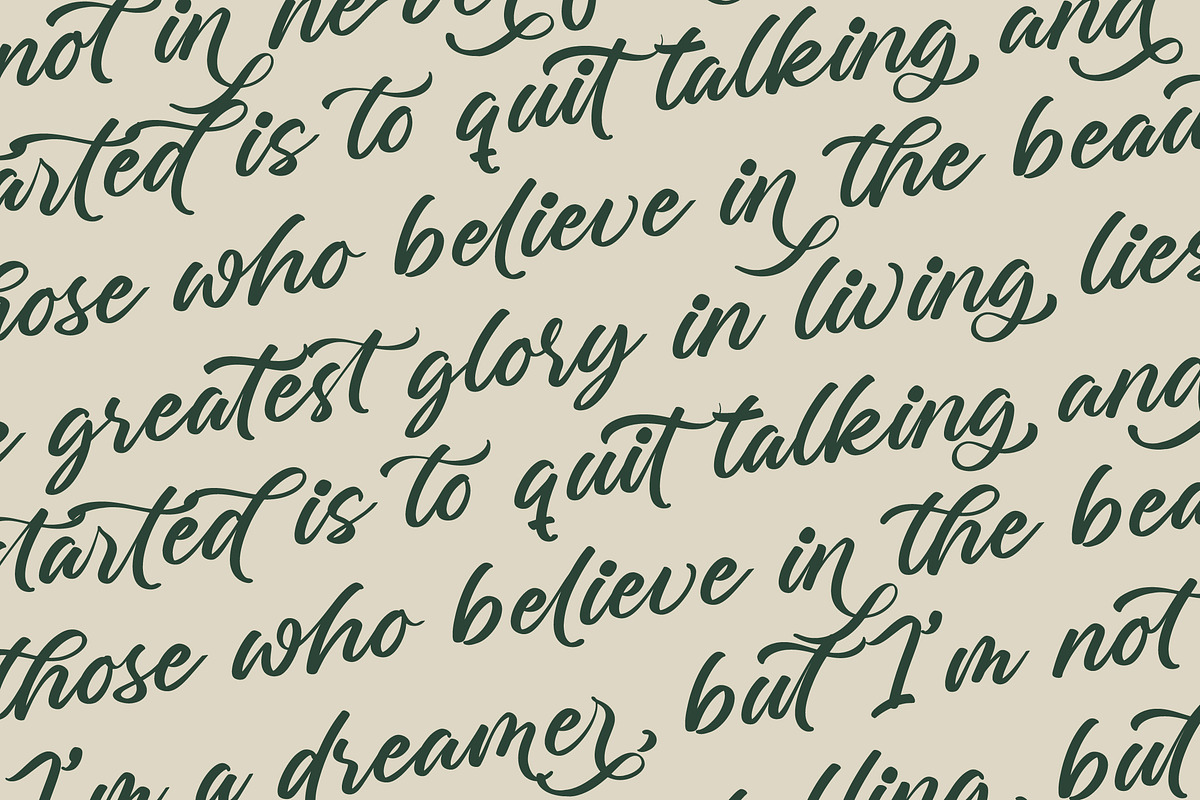 Charity Thomas Bold Calligraphy, a Script Font by stylishtype.co (Photo 17 of 20)