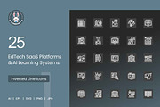 25 EdTech & AI Learning Icons., a Solid Icon by IconBunny (Thumbnail 1 of 2)