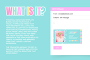 Rainbow Email Signature Templates, an Email Template by SunshineStudioBoutique (Thumbnail 2 of 9)