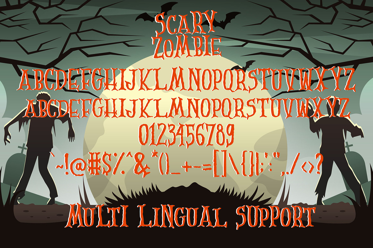 Scary Zombie - Spooky Font preview 5