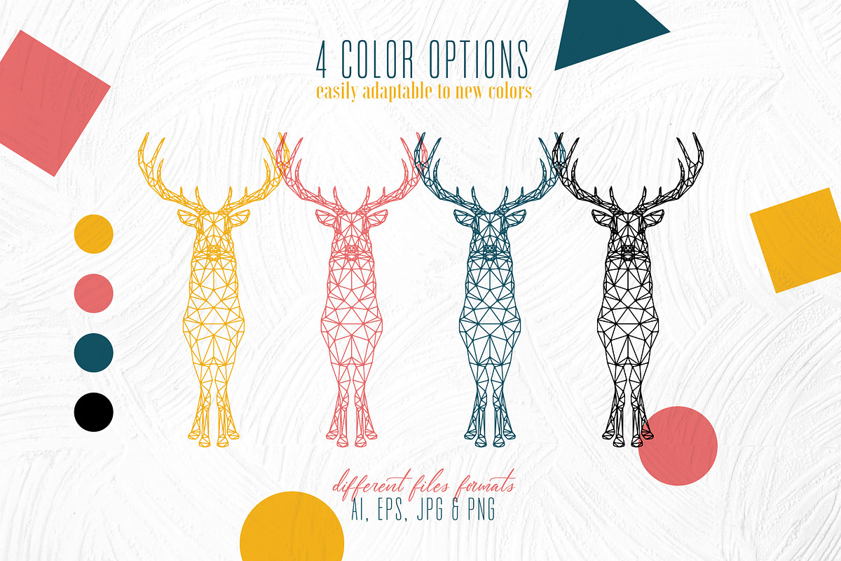 Geometric Animals Designs & Patterns, an Animal Illustration by Pigment Café (Photo 3 of 7)