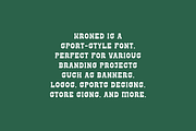 Kroned - Sports Slab Serif Font, a Slab Serif Font by Iqsiart Studio (Thumbnail 6 of 8)