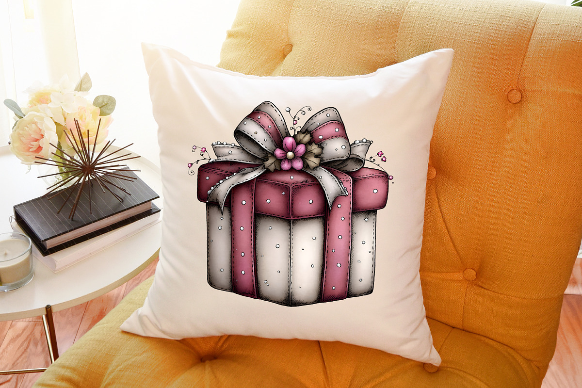 Cute Cartoon-Christmas Clipart Png, an Animal Illustration by Sublimation Artist (Photo 6 of 6)