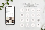 Instagram Story Highlight Icons Yoga, a Social Media Template by Irene Florentina Design (Thumbnail 1 of 4)