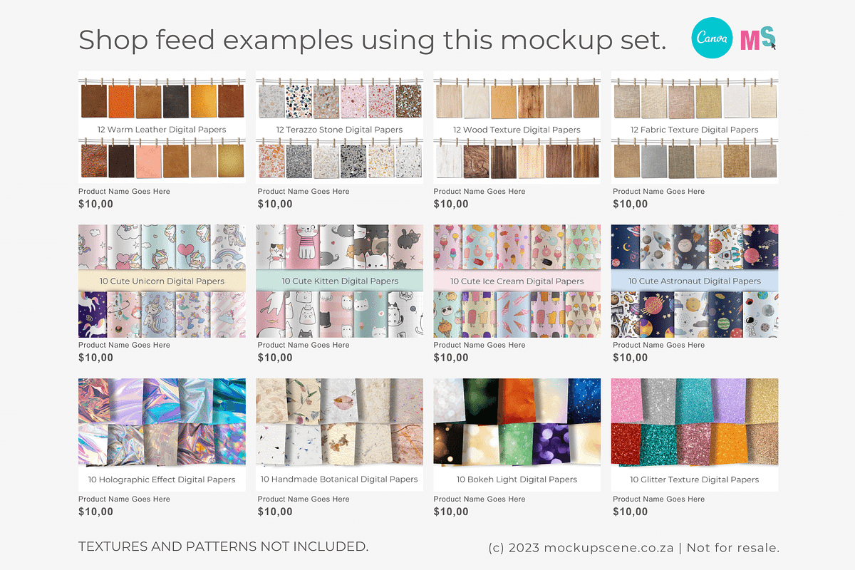 Digital Paper Mockups for Canva, a Mockup by Mockup Scene (Photo 9 of 21)