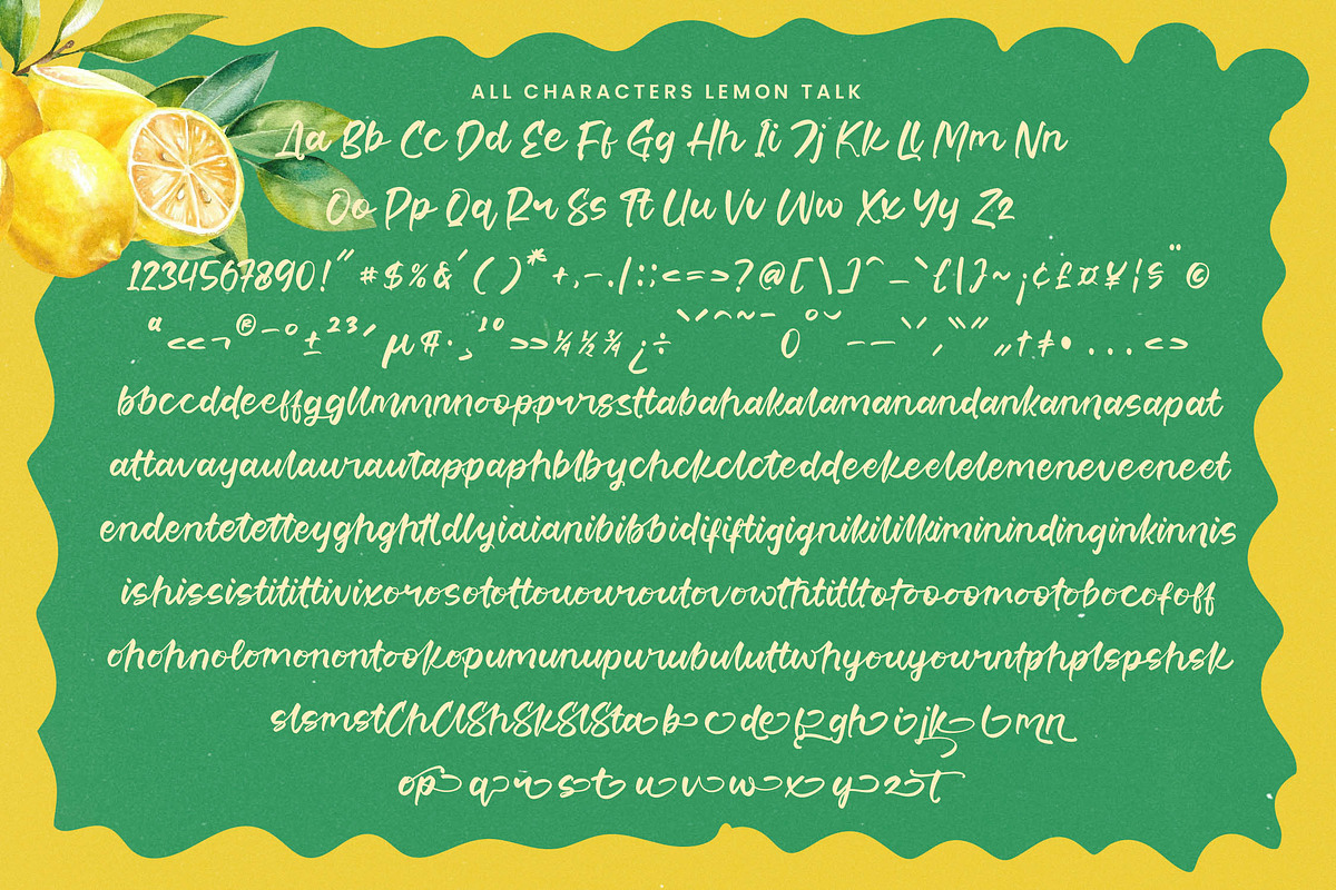 Lemon Talk Modern Handbrush Font, a Script Font by stylishtype.co (Photo 15 of 15)
