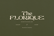 Florique Decorative Art Nouveau Font, a Serif Font by gafaroff studio (Thumbnail 1 of 10)
