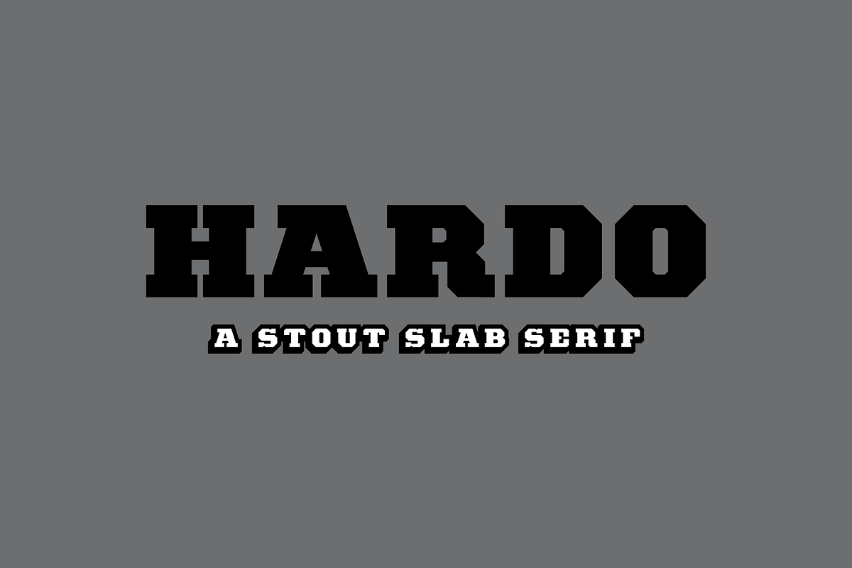 Hardo, a Slab Serif Font by Studio One Four (Photo 1 of 7)