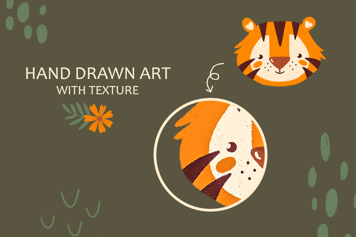 Jungle & Safari Portrait Animals Set, an Animal Illustration by moolesya (Photo 7 of 18)