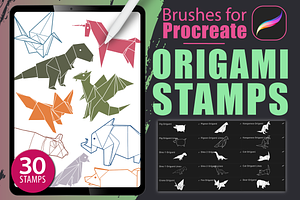 Procreate - Origami Stamps