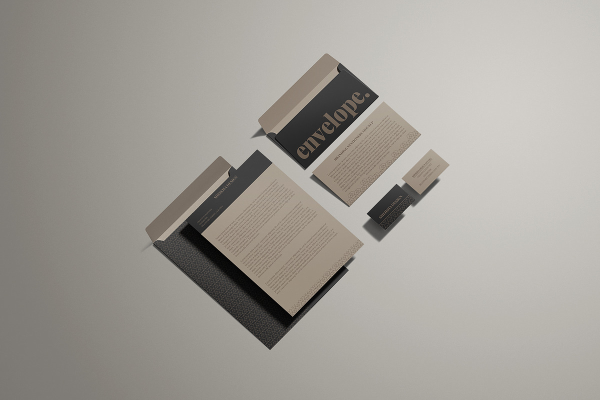 Brand Identity Stationery Mockup Set, an Advertising Mockup by Sheikhadesign (Photo 7 of 13)