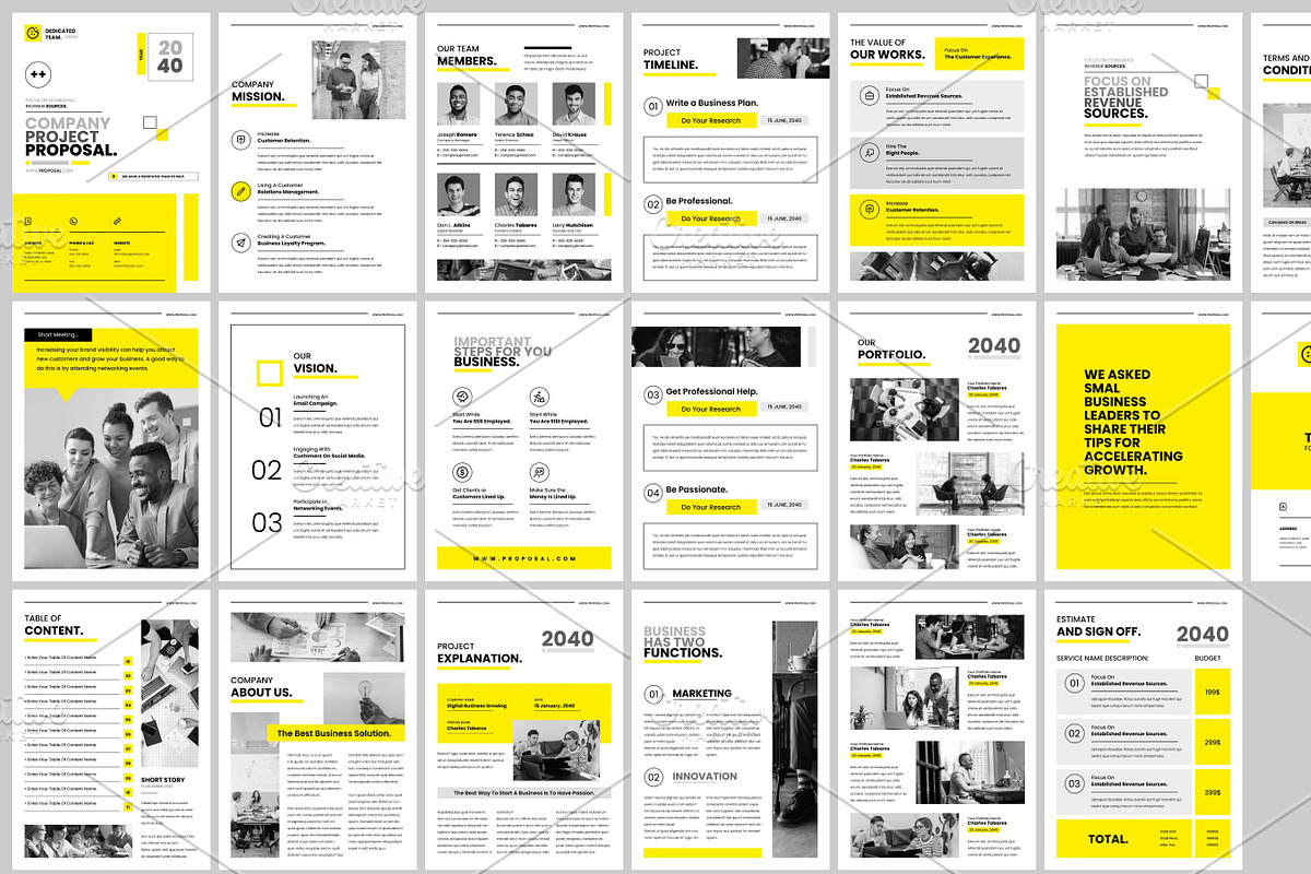 Company Project Proposal Design, a Brochure Template by FlyeredTemplate (Photo 12 of 18)