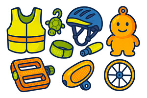 Colorful collection of safety and, a Sport Illustration by ZinetroN