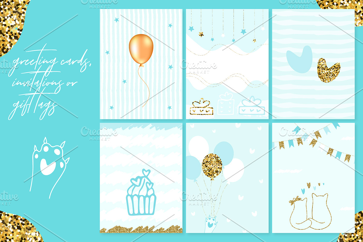 Greeting Card, Invitation, Gift  Tag, an Invitation Template by kh_cat (Photo 1 of 8)
