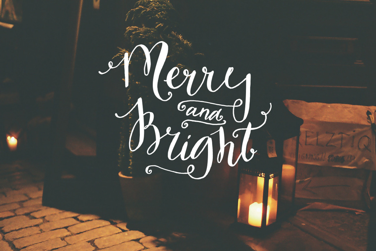 Christmas cards with hand lettering, an Illustration by Anna's Creative Store (Photo 5 of 5)