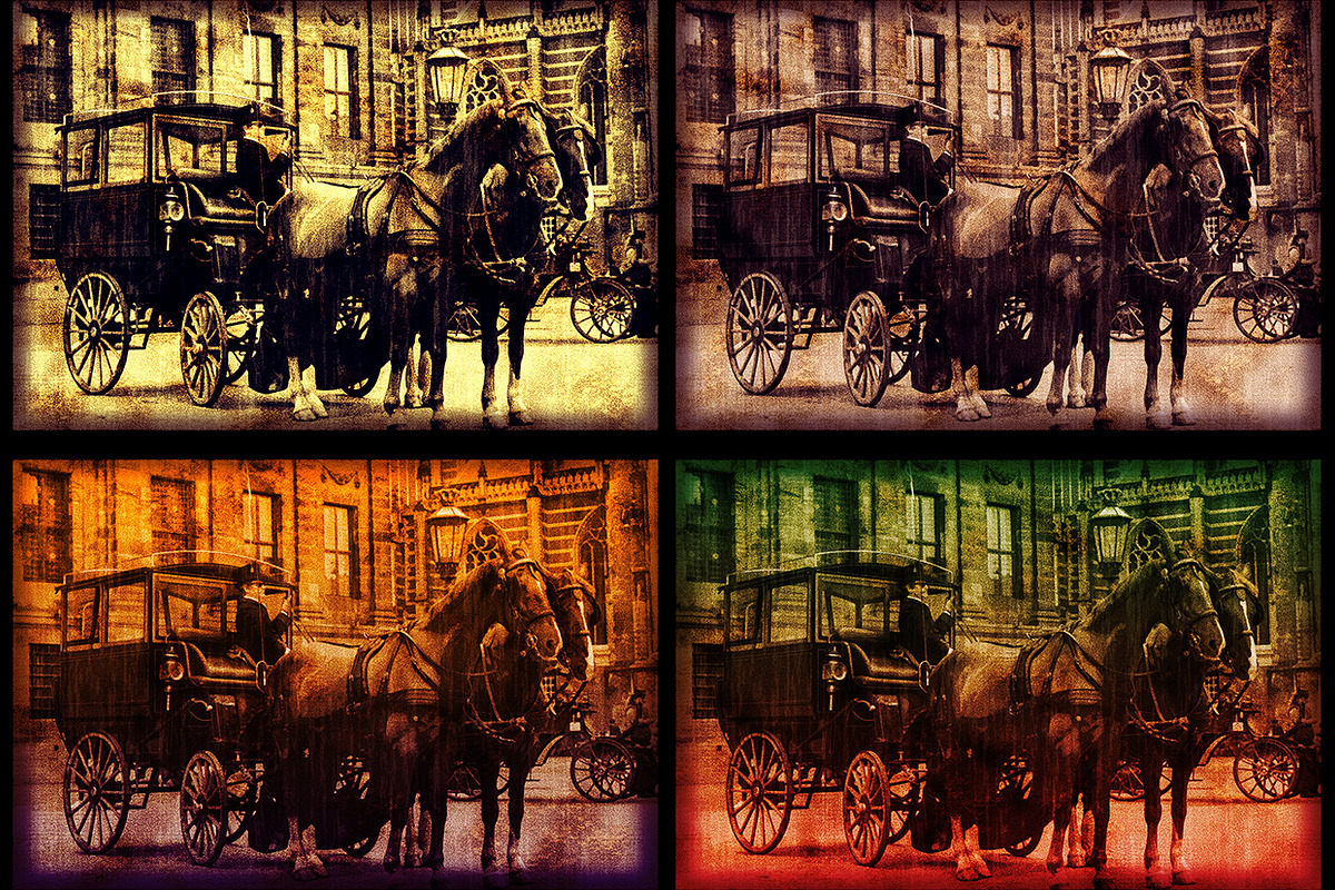 Old Fashioned Grunge Photoshop Actio, an Action Add-On by Kseniya-Omega (Photo 6 of 8)