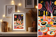 8 Happy Muti-color wall art print 2, a Decorative Illustration by ARTOZEN DIGITAL (Thumbnail 7 of 16)