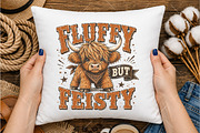 Funny Highland Cow Clipart Bundle, a Seasonal Illustration by OK Design (Thumbnail 4 of 6)