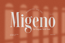 Migeno Elegant Serif Font