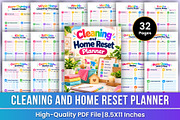 Cleaning & Home Reset Planner, a Stationery Template by Mustafiz (Thumbnail 1 of 4)