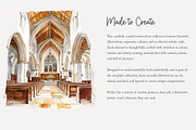 115 watercolour church clip art, an Object Illustration by Poppy Lane Studio (Thumbnail 7 of 11)