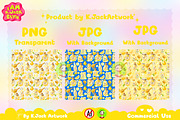 Cute Honey Lemon Soda Seamless, a Background Graphic by K.JackArtwork (Thumbnail 2 of 8)