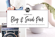Blog Post + Social Media Templates, a Social Media Template by Kimi Kinsey (Thumbnail 1 of 5)