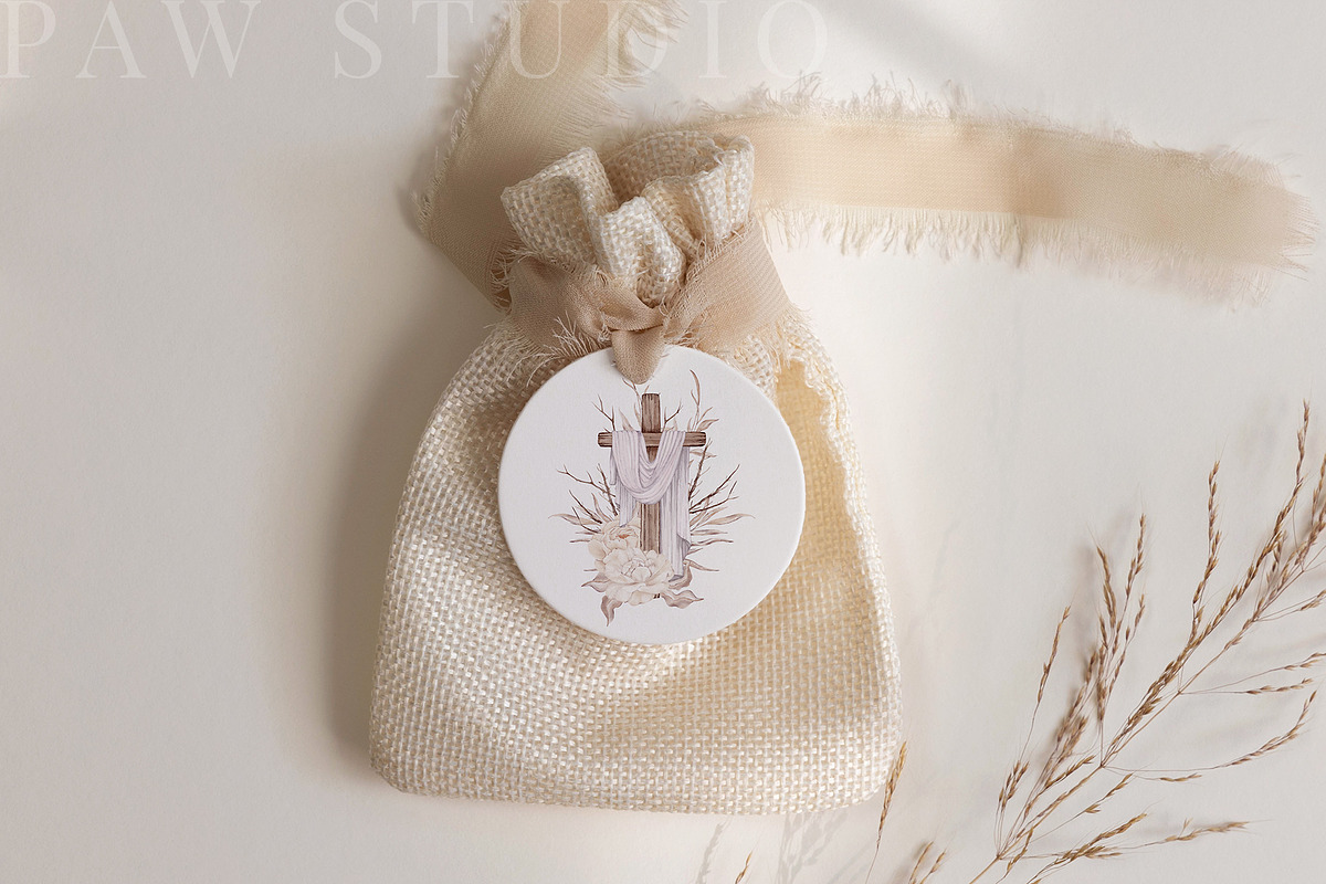 Easter Card Cross Art He Is Risen, a Card Template by PawGraphic (Photo 6 of 10)