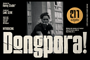 Dongpora Bold & Condensed Sans Serif, a Sans Serif Font by Ronny Studio (Thumbnail 1 of 9)
