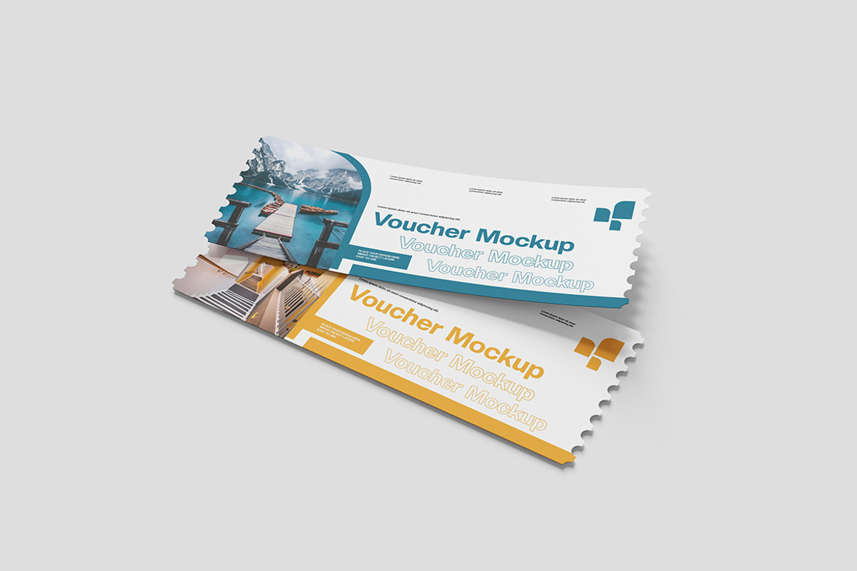 Voucher Mockup, a Product Mockup by bimockup (Photo 3 of 6)