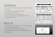 ATS Resume CV Word & PowerPoint - 17, a Resume Template by MrCam Template Resume|CV (Thumbnail 6 of 7)