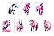 Horse with Flowers, an Animal Illustration by Michiru13 (Thumbnail 3 of 4)