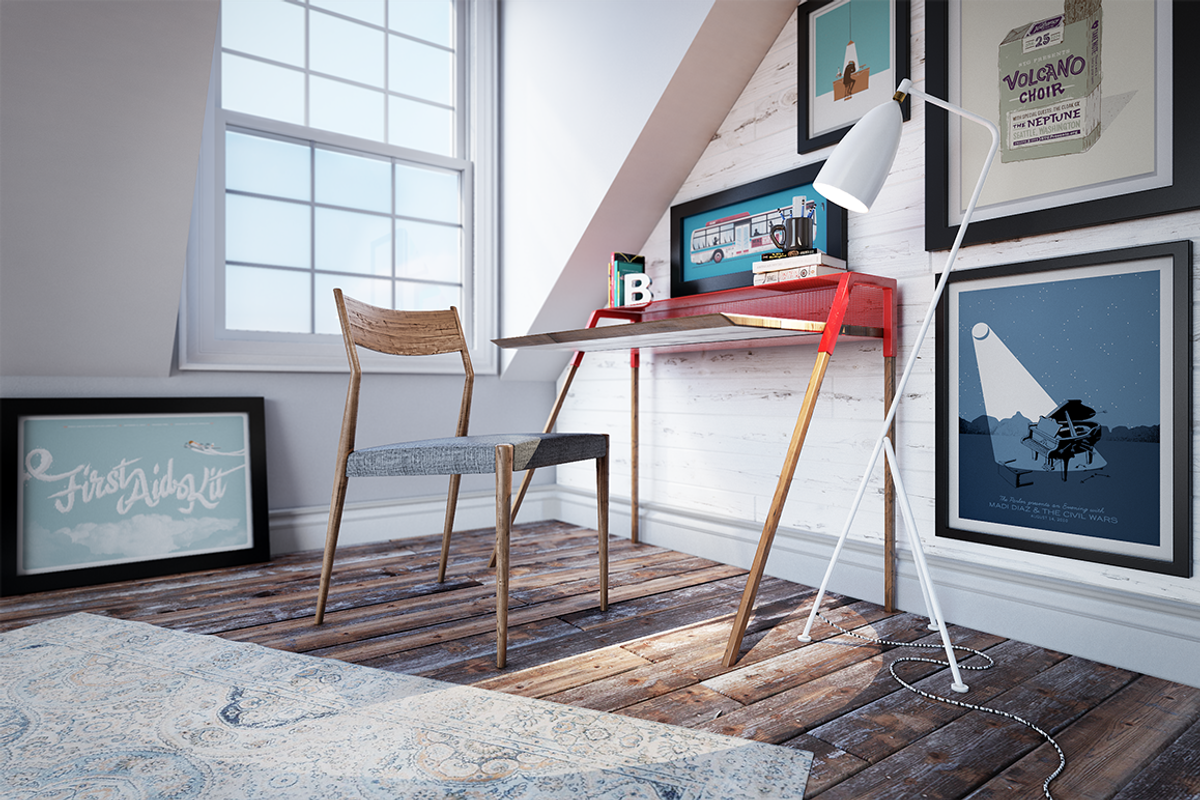 Home Office Desk, a 3D by ShedLabs (Photo 3 of 3)