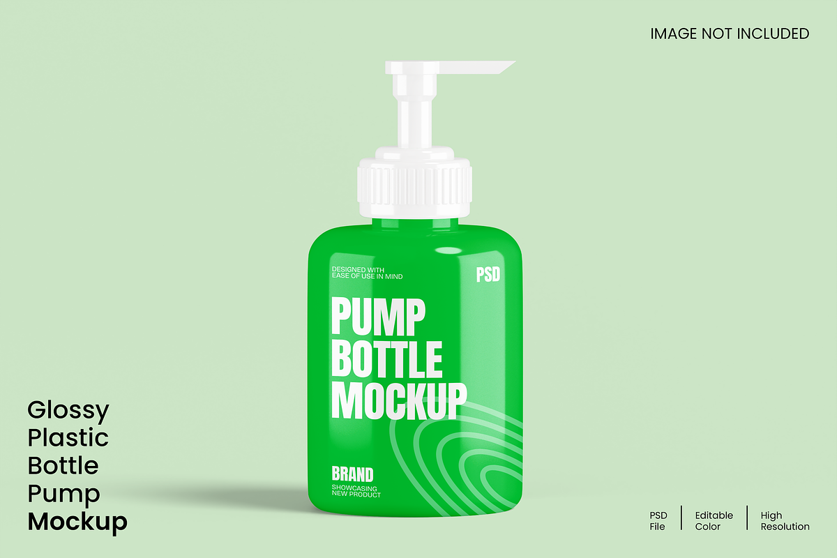 Plastic Bottle Pump Mockup, a Packaging Mockup by Unerispace