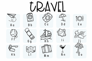 TRAVEL Symbols Fonts