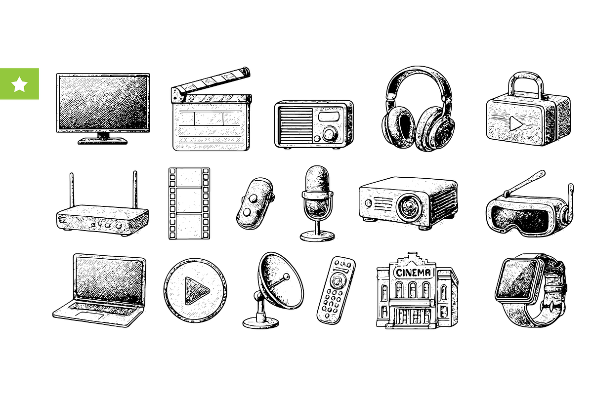Entertainment Media Equipment, an Object Graphic by RT Studio (Photo 1 of 4)