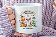 Salem Witch Cocktail Club Halloween, an Illustration by CraftArtStudio (Thumbnail 2 of 4)