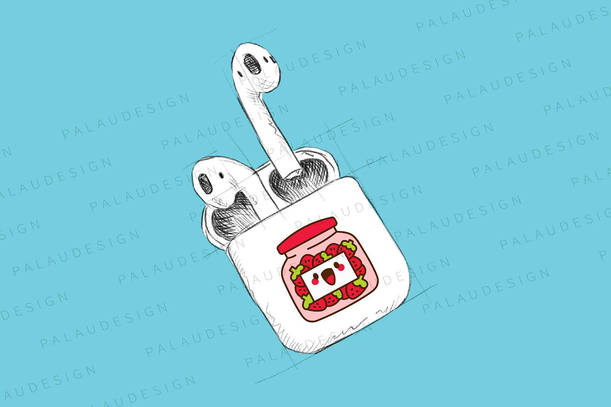 Cute Kawaii Pickles Jars Characters, an Object Illustration by Palau (Photo 7 of 12)