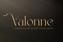 Valonne Serif Font – Modern Luxury