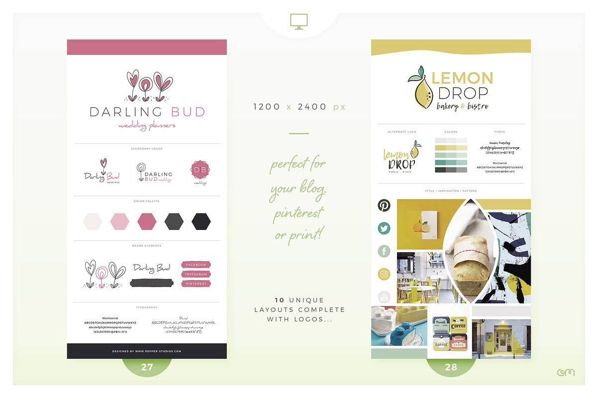 Brand Boards / Style Tiles VOL 3, a Templates & Theme by AM Studio (Photo 8 of 11)