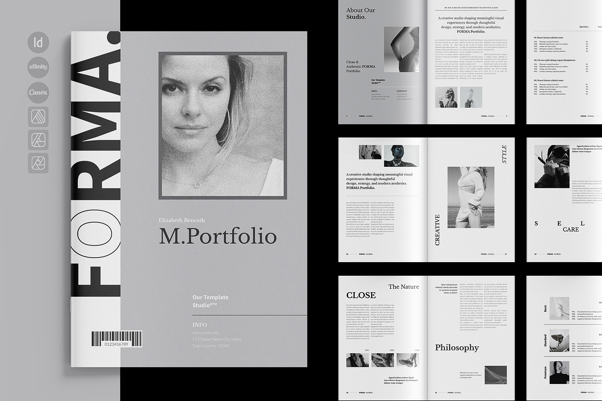 FORMA – Modern Portfolio Brochure, a Brochure Template by TemplateFolio-Shop (Photo 1 of 21)